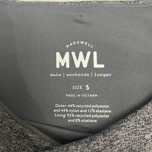 NWT MADEWELL MWL Form Racerback Crop Top - Picture 4 of 9
